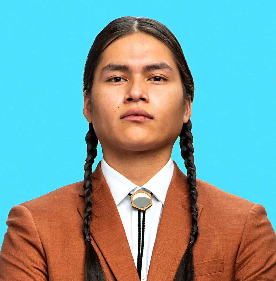 Photo of Sanguinet, played by Harlan Blayne Kytwayhat